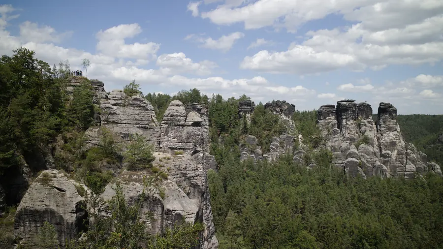 Felsige Berglandschaft in Deutschland